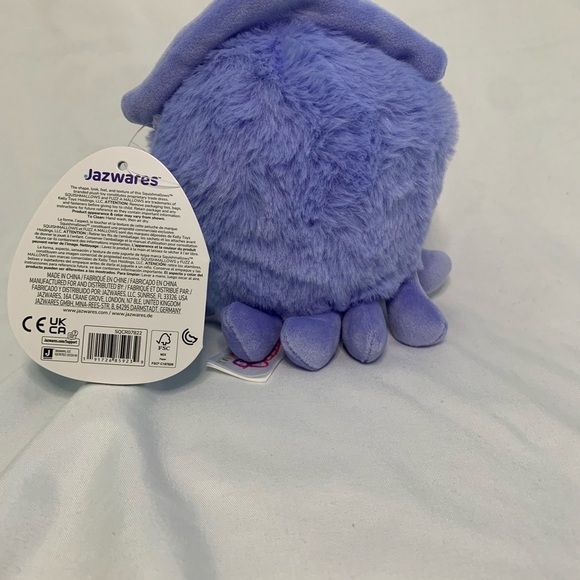 Squishmallows FuzzAMallow 5 inch Stacy the Purple Squid with White Belly - Picture 2 of 2